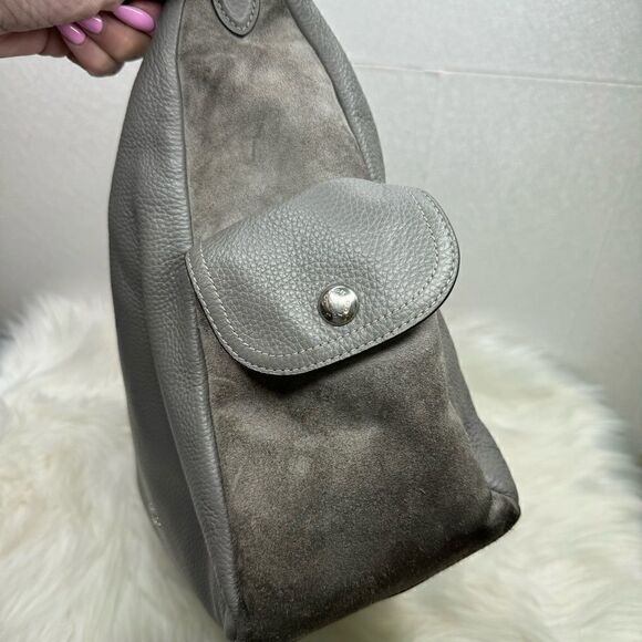 Coach Gray Leather Shoulder Bag - Picture 4 of 12